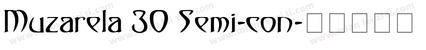Muzarela 30 Semi-con字体转换